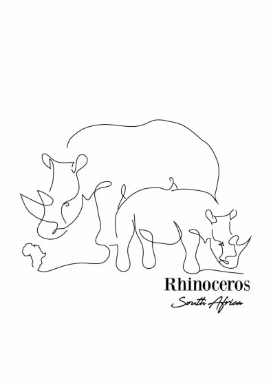 contour rhino silkscreen